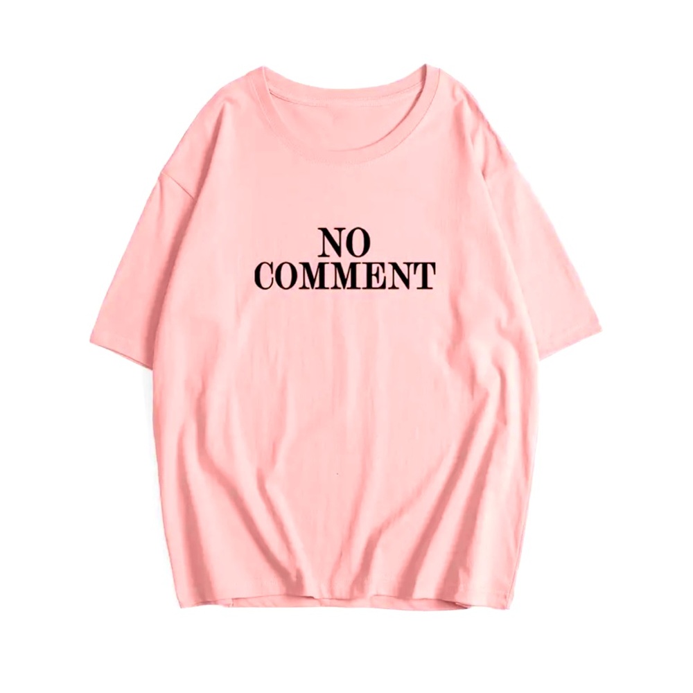 “NO COMMENT” COTTON T-SHIRT